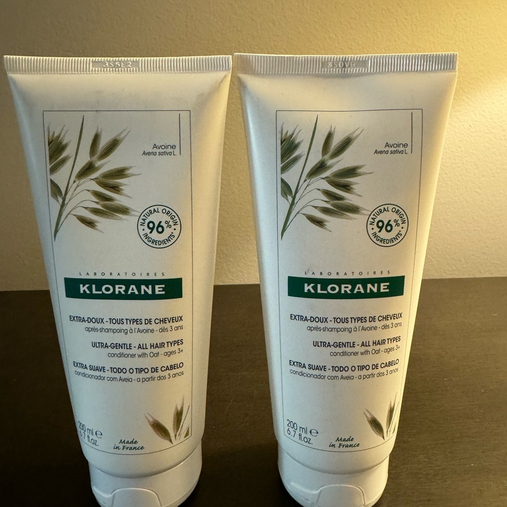 Klorane Ultra Gentle Conditioner 6.7 oz 200 ml Full Size X2
